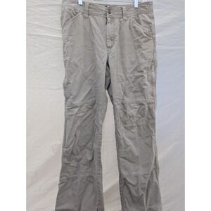 Eddie Bauer Outdoor Cargo Pockets Pants Men's 34 X 32 Khaki Beige‎ Hiking Cotton